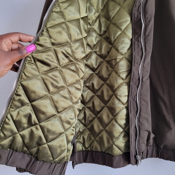 Velvet heart bomber jacket military green - Picture 6 of 8